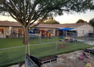 artificial grass school playground