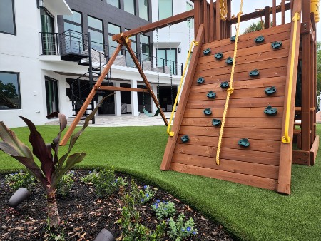 artificial grass home playground