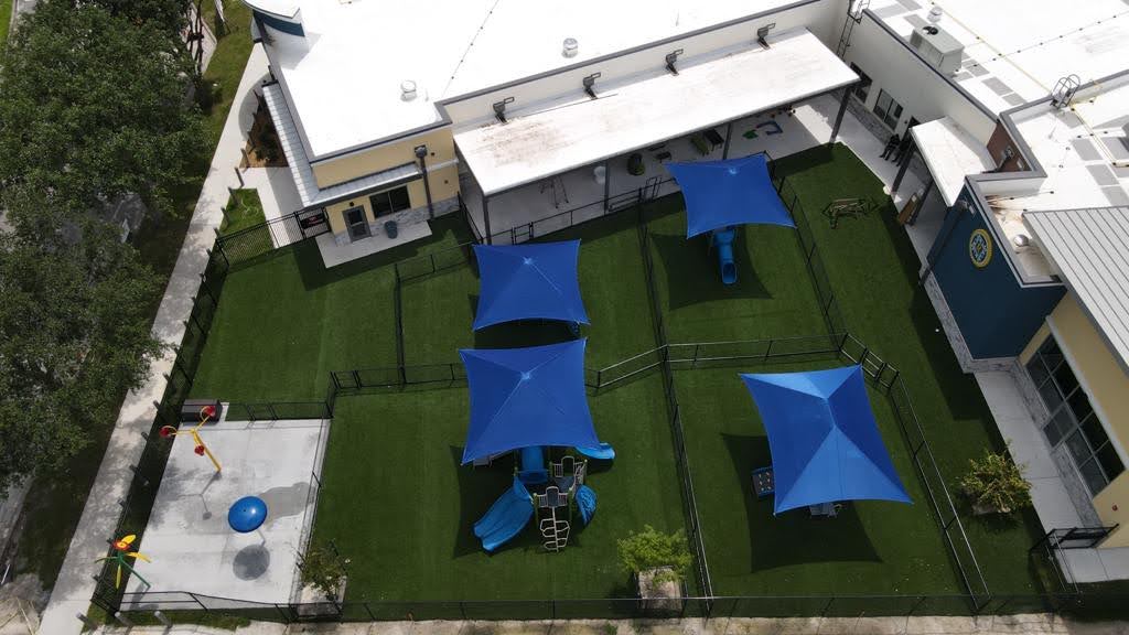 Artificial grass playground area Artificial Grass Installation Tampa